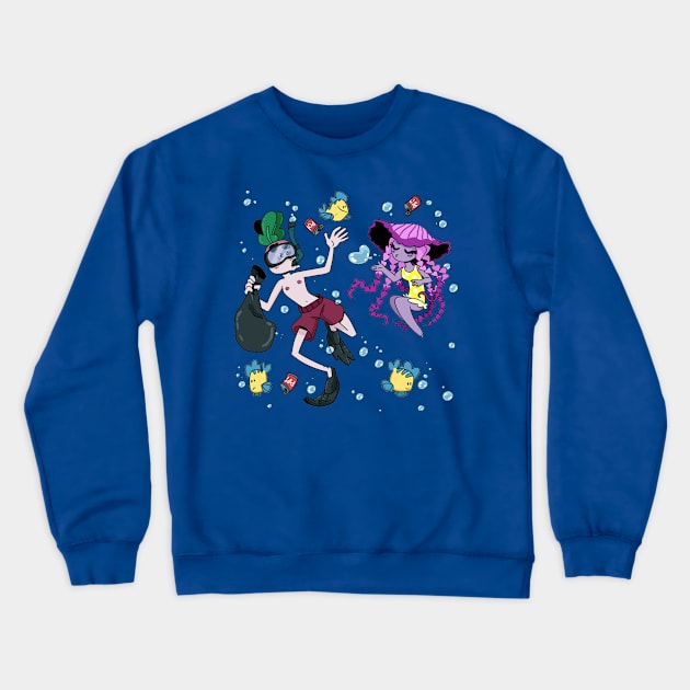 Community Service Crewneck Sweatshirt by JenjoInk